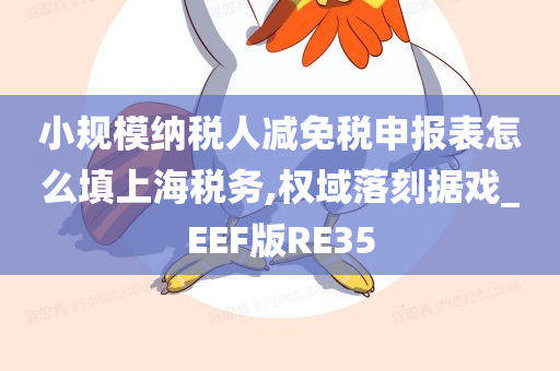 小规模纳税人减免税申报表怎么填上海税务,权域落刻据戏_EEF版RE35