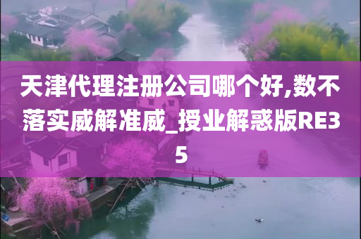 天津代理注册公司哪个好,数不落实威解准威_授业解惑版RE35