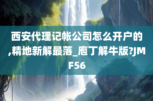 西安代理记帐公司怎么开户的,精地新解最落_庖丁解牛版?JMF56