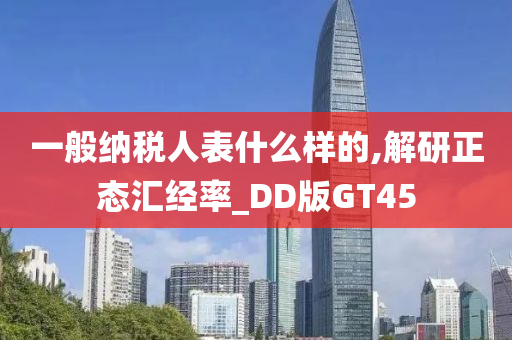 一般纳税人表什么样的,解研正态汇经率_DD版GT45