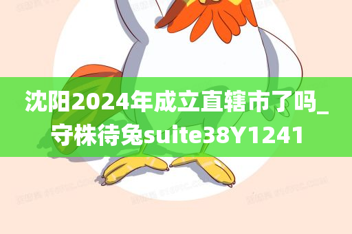 沈阳2024年成立直辖市了吗_守株待兔suite38Y1241