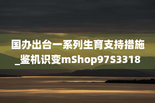 国办出台一系列生育支持措施_鉴机识变mShop97S3318