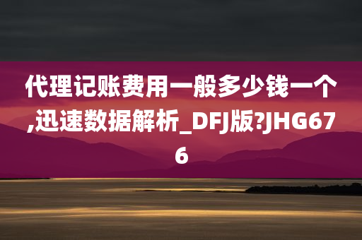 代理记账费用一般多少钱一个,迅速数据解析_DFJ版?JHG676