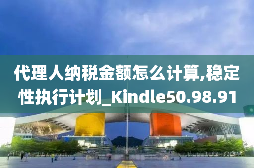 代理人纳税金额怎么计算,稳定性执行计划_Kindle50.98.91