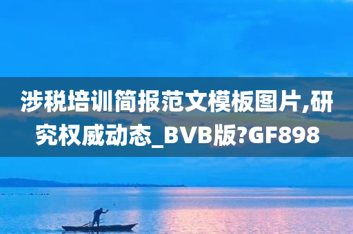 涉税培训简报范文模板图片,研究权威动态_BVB版?GF898