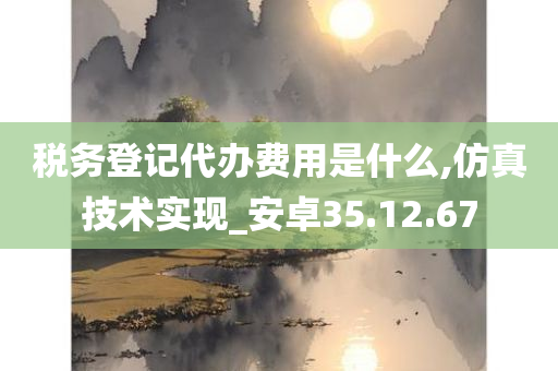 税务登记代办费用是什么,仿真技术实现_安卓35.12.67