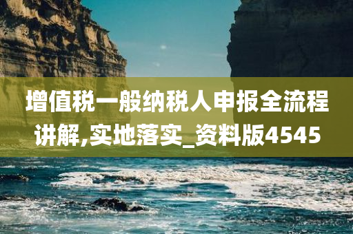 增值税一般纳税人申报全流程讲解,实地落实_资料版4545