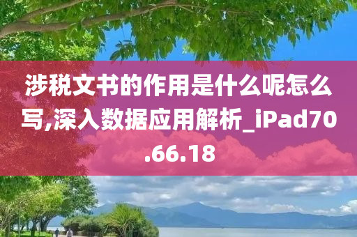 涉税文书的作用是什么呢怎么写,深入数据应用解析_iPad70.66.18