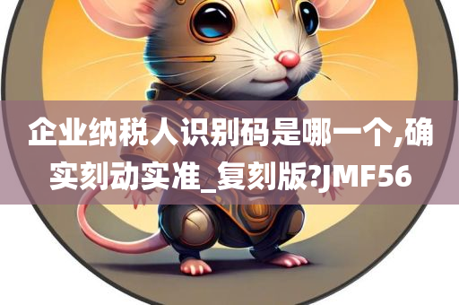 企业纳税人识别码是哪一个,确实刻动实准_复刻版?JMF56