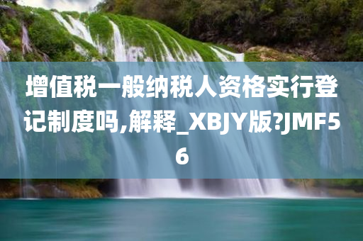 增值税一般纳税人资格实行登记制度吗,解释_XBJY版?JMF56