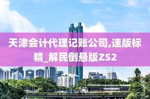 天津会计代理记账公司,速版标精_解民倒悬版ZS2