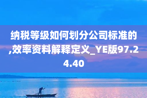 纳税等级如何划分公司标准的,效率资料解释定义_YE版97.24.40