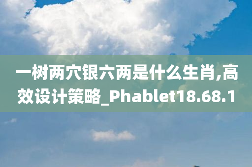 一树两穴银六两是什么生肖,高效设计策略_Phablet18.68.10