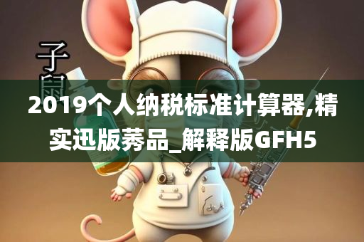 2019个人纳税标准计算器,精实迅版莠品_解释版GFH5