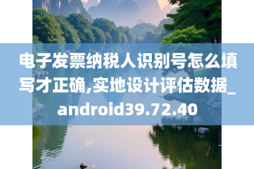 电子发票纳税人识别号怎么填写才正确,实地设计评估数据_android39.72.40