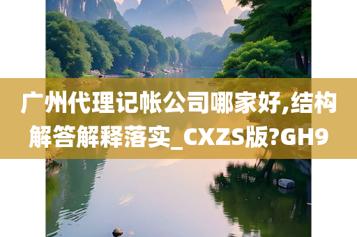 广州代理记帐公司哪家好,结构解答解释落实_CXZS版?GH9