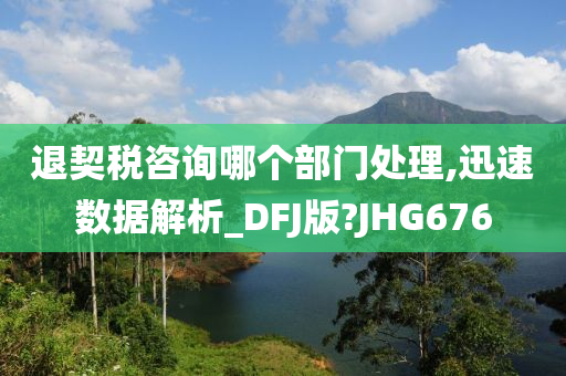 退契税咨询哪个部门处理,迅速数据解析_DFJ版?JHG676