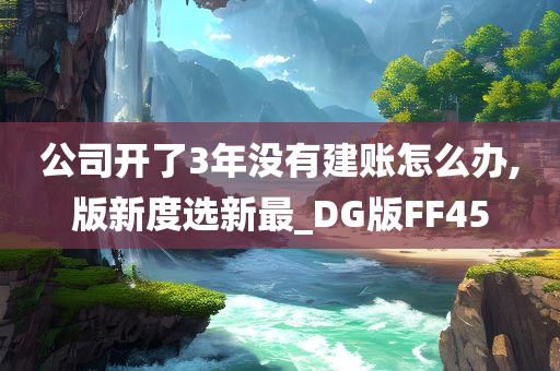 公司开了3年没有建账怎么办,版新度选新最_DG版FF45