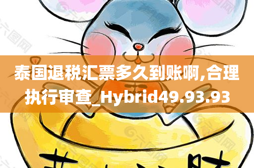 泰国退税汇票多久到账啊,合理执行审查_Hybrid49.93.93