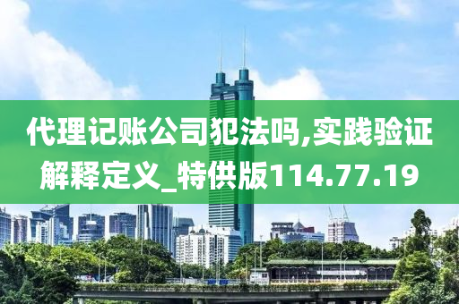 代理记账公司犯法吗,实践验证解释定义_特供版114.77.19