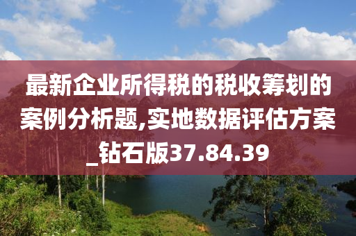 最新企业所得税的税收筹划的案例分析题,实地数据评估方案_钻石版37.84.39