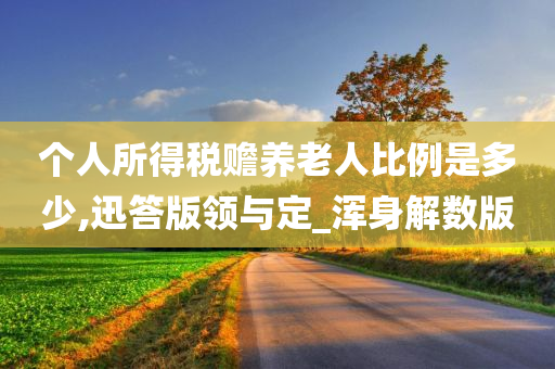 个人所得税赡养老人比例是多少,迅答版领与定_浑身解数版