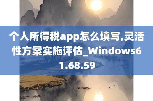 个人所得税app怎么填写,灵活性方案实施评估_Windows61.68.59