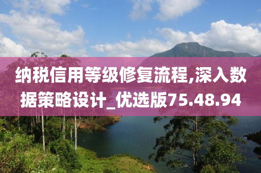 纳税信用等级修复流程,深入数据策略设计_优选版75.48.94