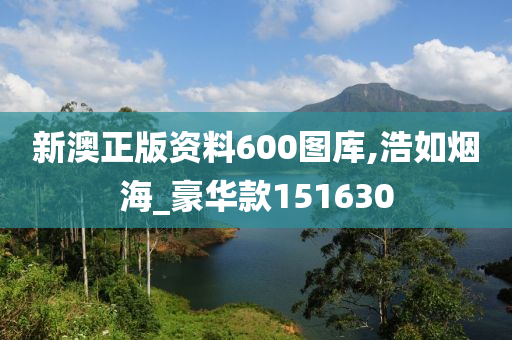 新澳正版资料600图库,浩如烟海_豪华款151630