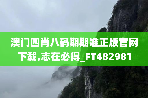 澳门四肖八码期期准正版官网下载,志在必得_FT482981