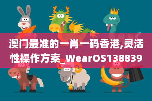 澳门最准的一肖一码香港,灵活性操作方案_WearOS138839