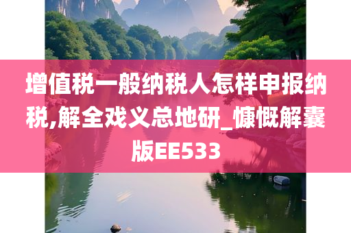 增值税一般纳税人怎样申报纳税,解全戏义总地研_慷慨解囊版EE533