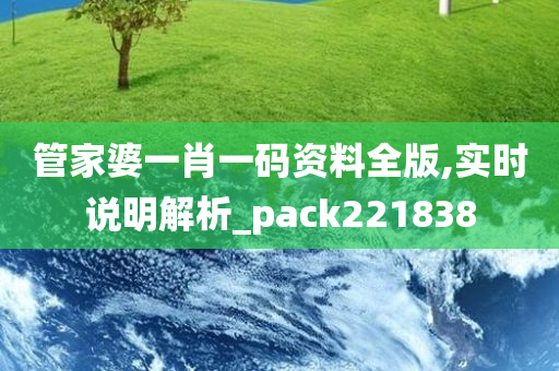 管家婆一肖一码资料全版,实时说明解析_pack221838