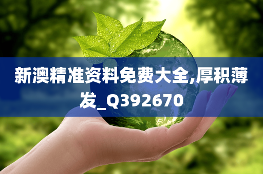 新澳精准资料免费大全,厚积薄发_Q392670