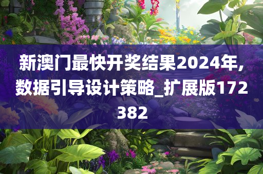 新澳门最快开奖结果2024年,数据引导设计策略_扩展版172382