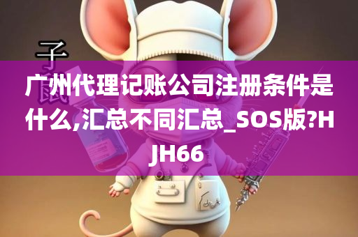 广州代理记账公司注册条件是什么,汇总不同汇总_SOS版?HJH66