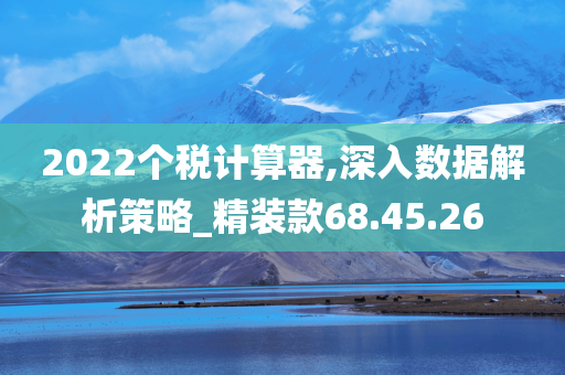 2022个税计算器,深入数据解析策略_精装款68.45.26