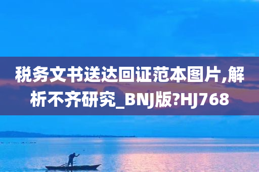 税务文书送达回证范本图片,解析不齐研究_BNJ版?HJ768