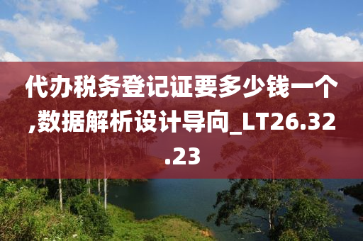 代办税务登记证要多少钱一个,数据解析设计导向_LT26.32.23