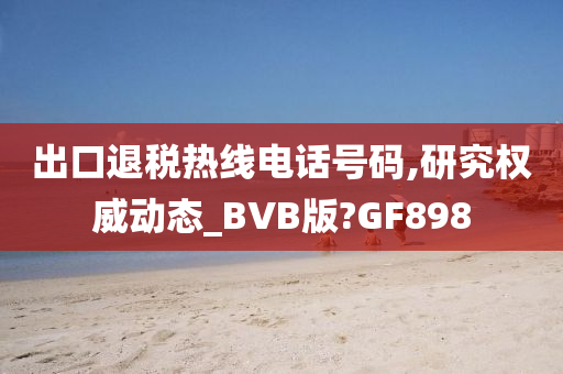 出口退税热线电话号码,研究权威动态_BVB版?GF898