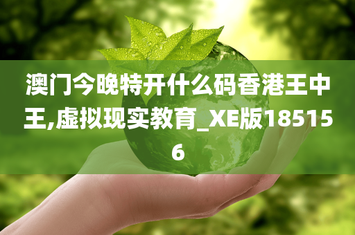 澳门今晚特开什么码香港王中王,虚拟现实教育_XE版185156