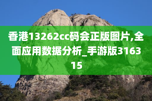 香港13262cc码会正版图片,全面应用数据分析_手游版316315