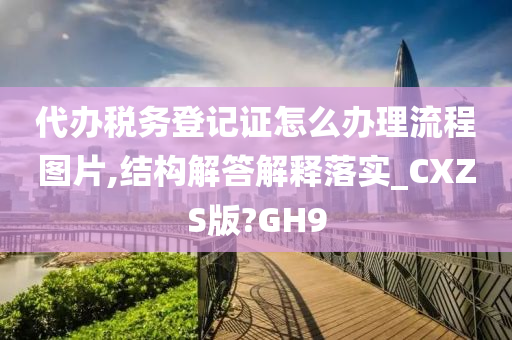 代办税务登记证怎么办理流程图片,结构解答解释落实_CXZS版?GH9