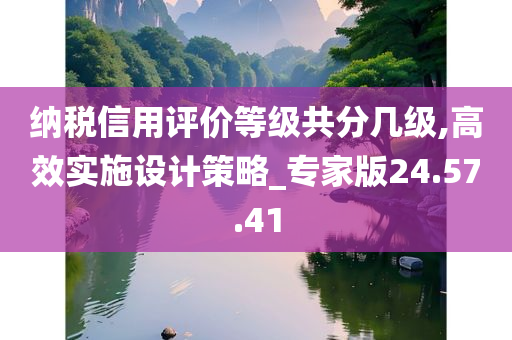 纳税信用评价等级共分几级,高效实施设计策略_专家版24.57.41