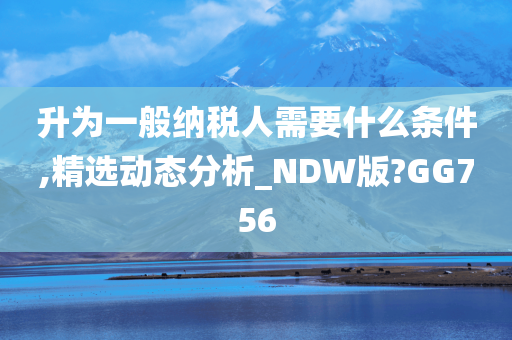 升为一般纳税人需要什么条件,精选动态分析_NDW版?GG756