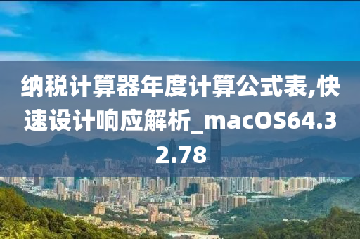 纳税计算器年度计算公式表,快速设计响应解析_macOS64.32.78