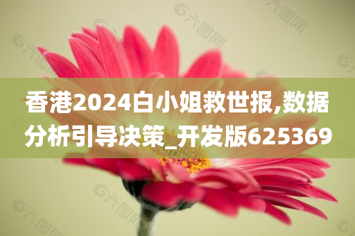 香港2024白小姐救世报,数据分析引导决策_开发版625369