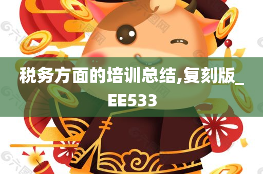 税务方面的培训总结,复刻版_EE533