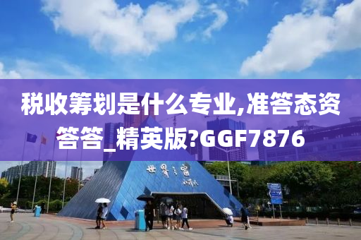 税收筹划是什么专业,准答态资答答_精英版?GGF7876