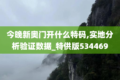 今晚新奥门开什么特码,实地分析验证数据_特供版534469